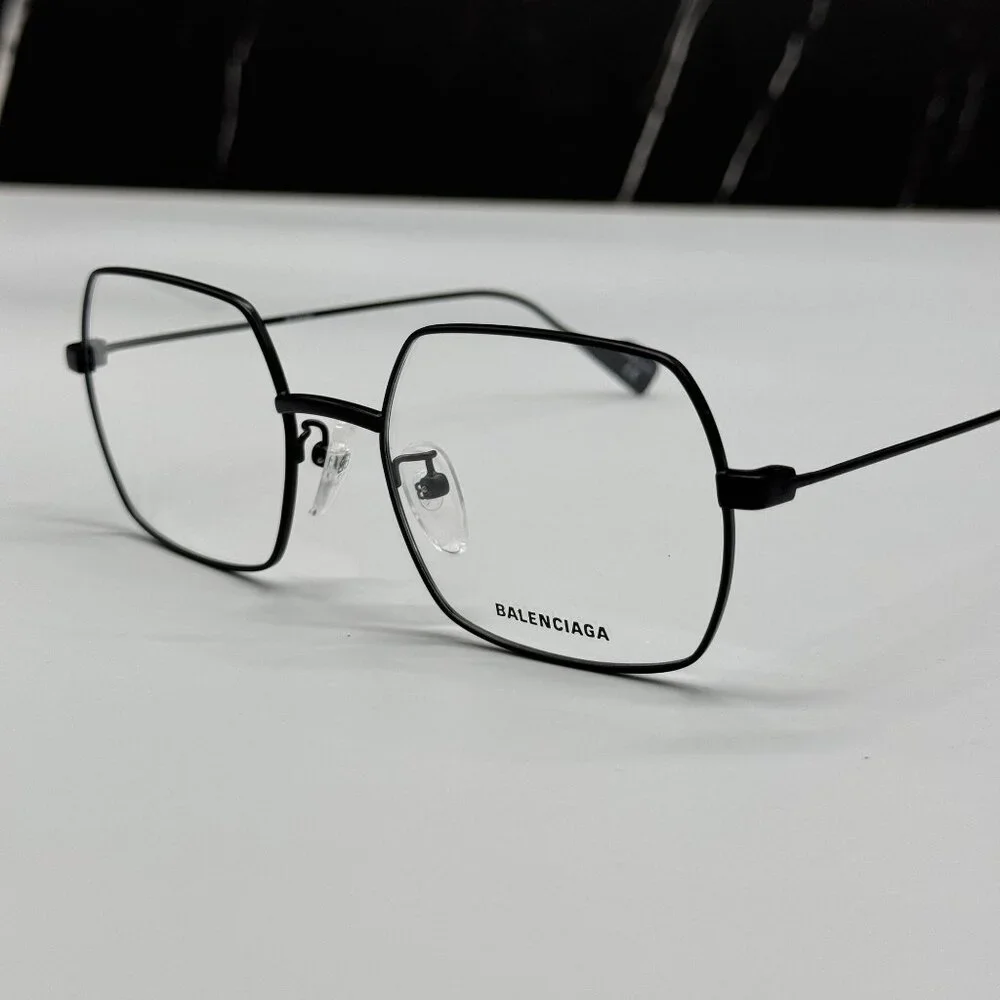 NEW BALENCIAGA BB0090O 001 SQUARE BLACK WOMEN EYEGLASSES BALENCIAGA